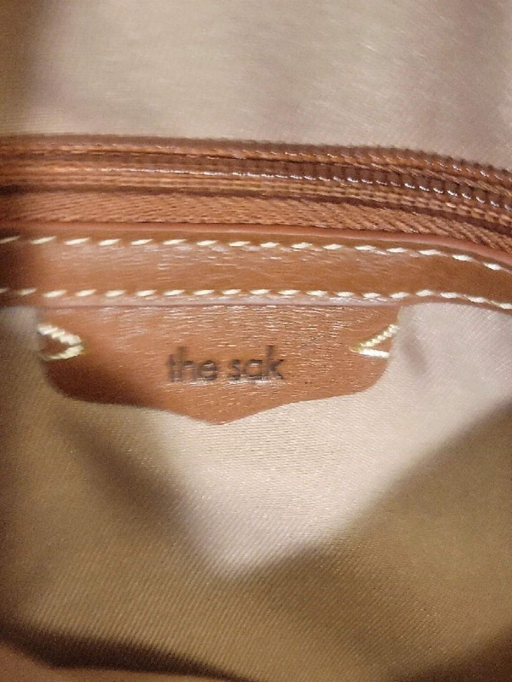 The Sak Tan Embossed Leather Crossbody with Tassel - Picture 5 of 8